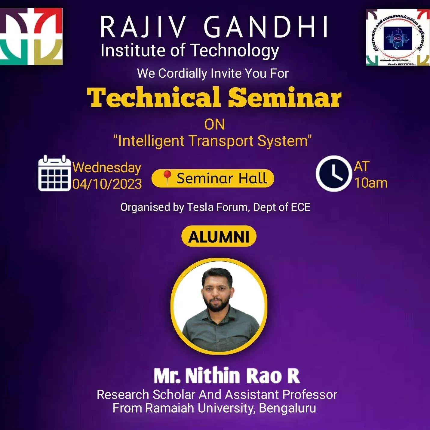 Ieee Rgit Seminar Hall RGC Institute of Technology
